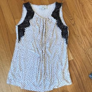 LOFT polka dot maternity tank